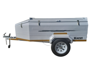Main box 1500 x 1000 x 440. Intergrated nosecone. 13" wheels
